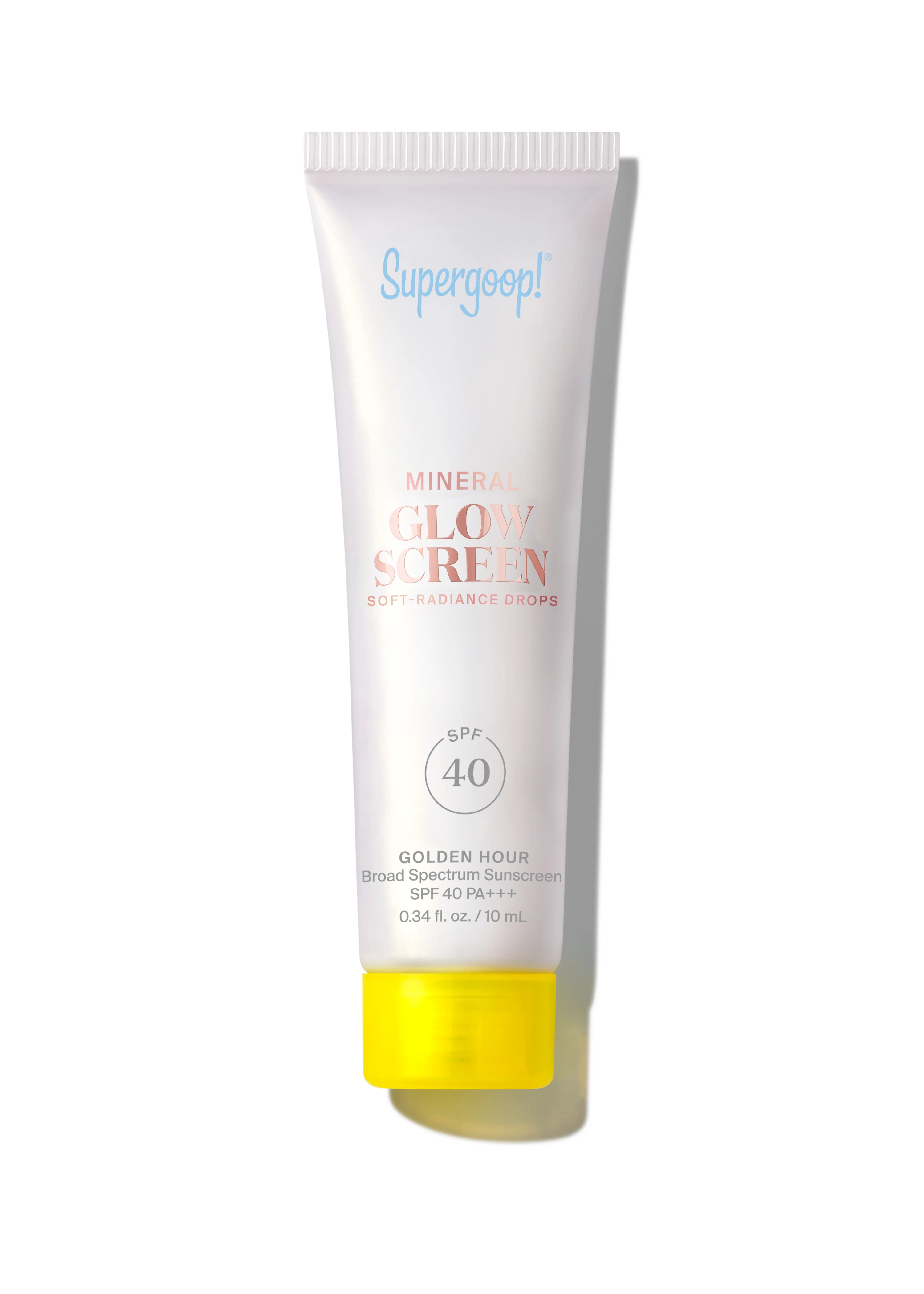 Mini Tube Glowscreen Drops Mineral SPF 40 Golden Hour 10ml 1 Mini Tube Glowscreen Drops Mineral SPF 40 Golden Hour 10ml