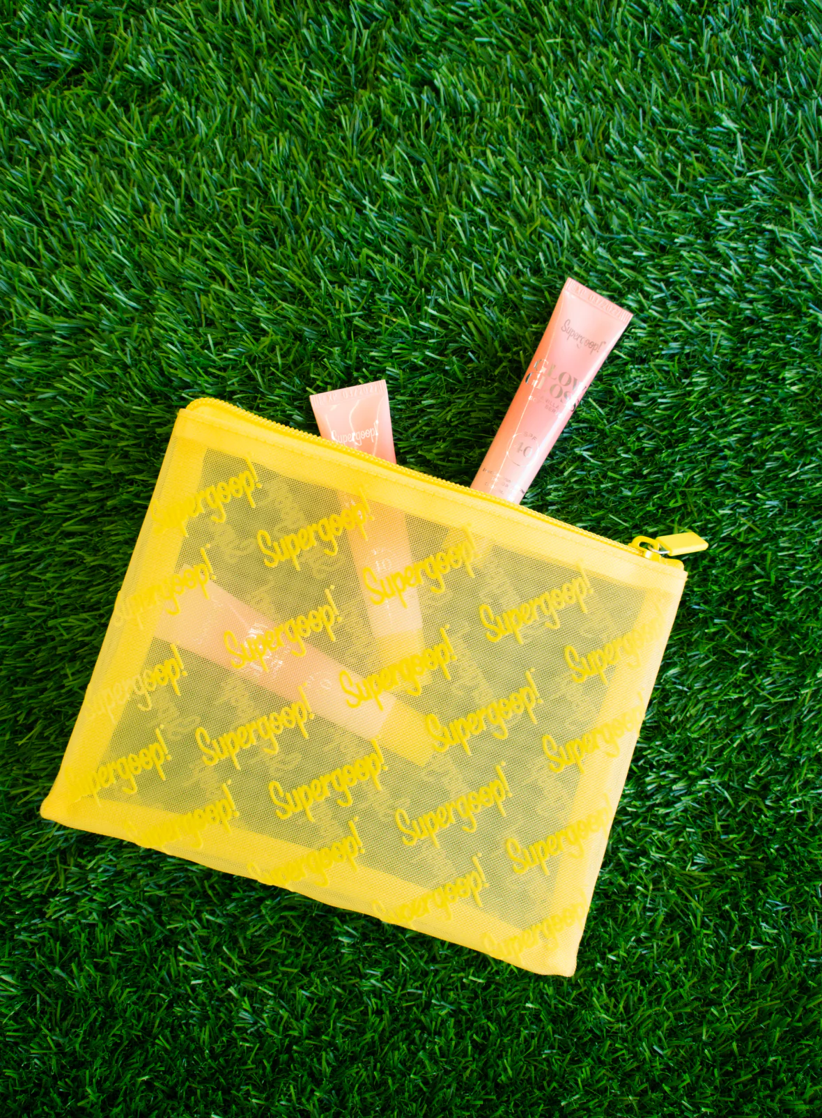 Supergoop! Mesh Zip Pouch Bag 6 Supergoop! Mesh Zip Pouch Bag